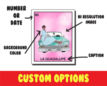 Custom Loteria Portrait From Photo